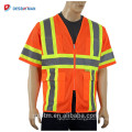 Heißer Verkauf Fluoreszierende High Visibility Sicherheit Verkehr Arbeitskleidung Mesh Reflektierende Surveyor Bau Sicherheitsweste